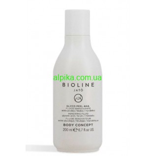 Пілінг для тіла з АНА кислотами Glyco Peel AHA Renewing Fluid  Glycolic acid -Ferulic-Mandelic 200 мл BIOLINE JATO' Body Concept 