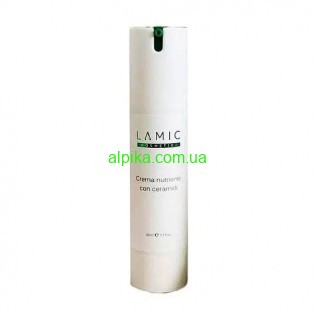 Живильний крем для обличчя з керамідами  Crema Nutriente Con Ceramidi 50 мл Lamic Cosmetici