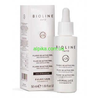 Primaluce Exfo White Fluid 50% Active Peel AHA Illuminating/активний пілінг для сяйва шкіри 50%, BIOLINE JATO 50мл