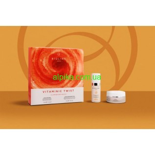 ПОДАРУНКОВИЙ KIT VITAMINIC TWIST (DE-OX BOOSTER SERUM сироватка з вітаміном С 30 мл - Зволожуючий крем з ефектом ліфтинга Lifting Effect 50 мл BIOLINE JATO