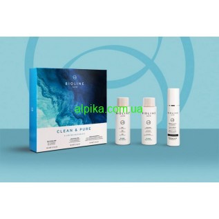Подарунковий Kit Clean  Pure гель 99 мл, лосьон Pure 99 мл, освітлюючий крем Primaluce 50 мл BIOLINE JATO