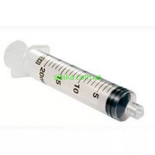 Шприц 3-х компонентний ALEXPHARM, 20 мл/Luer lock з голкою